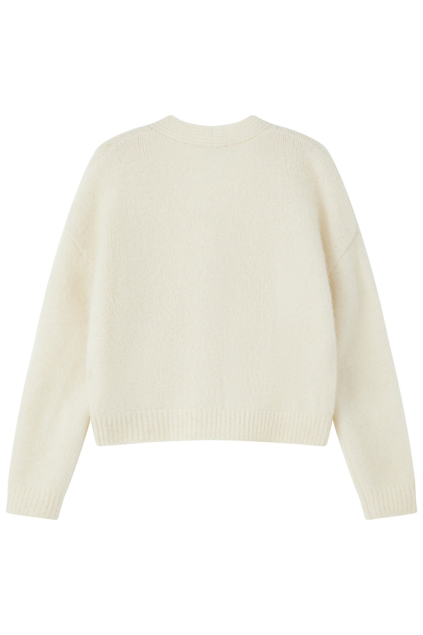 Lara Alpaca wool Knit Cardigan - White