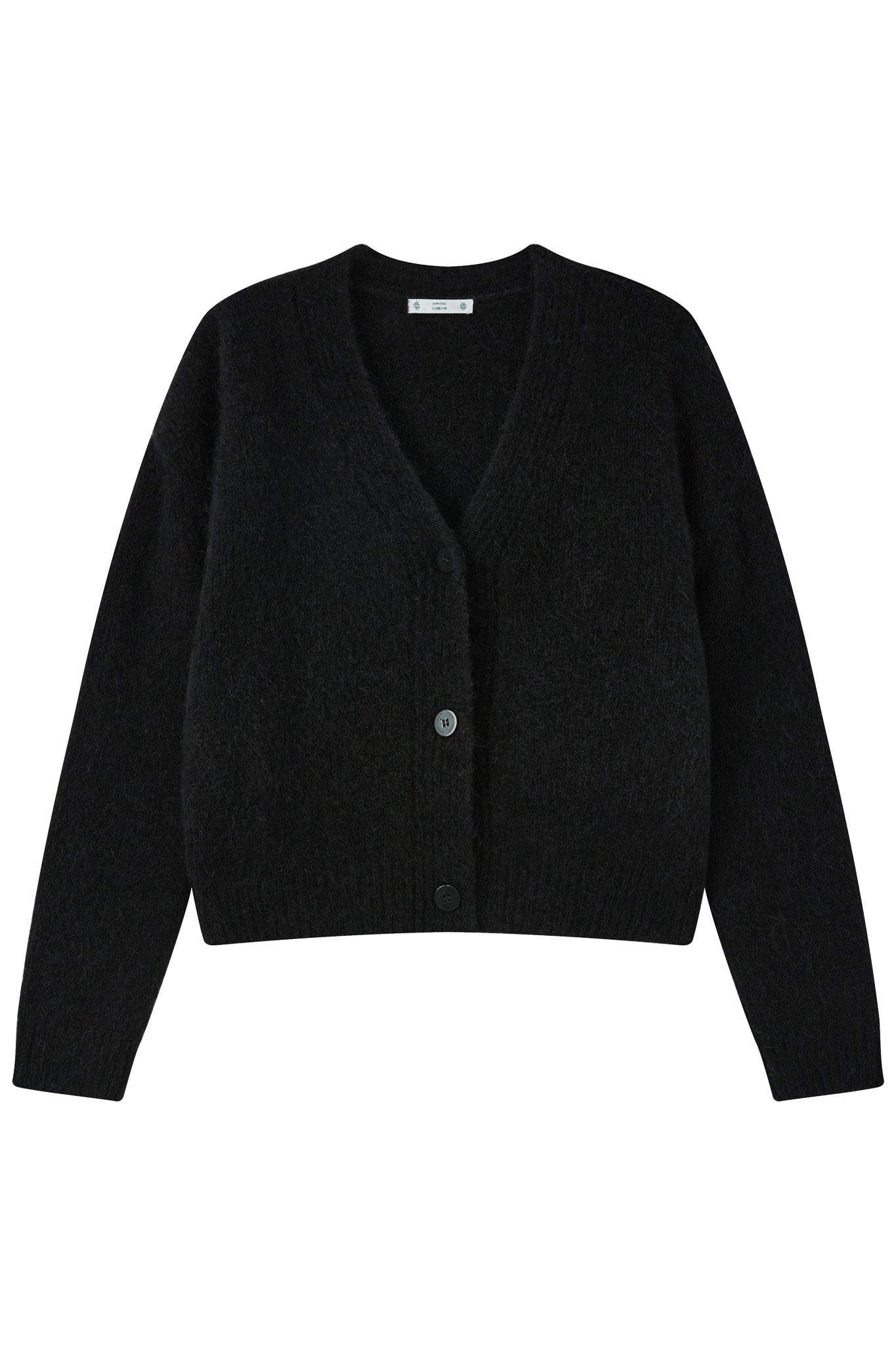 Lara Alpaca wool Knit Cardigan - Black