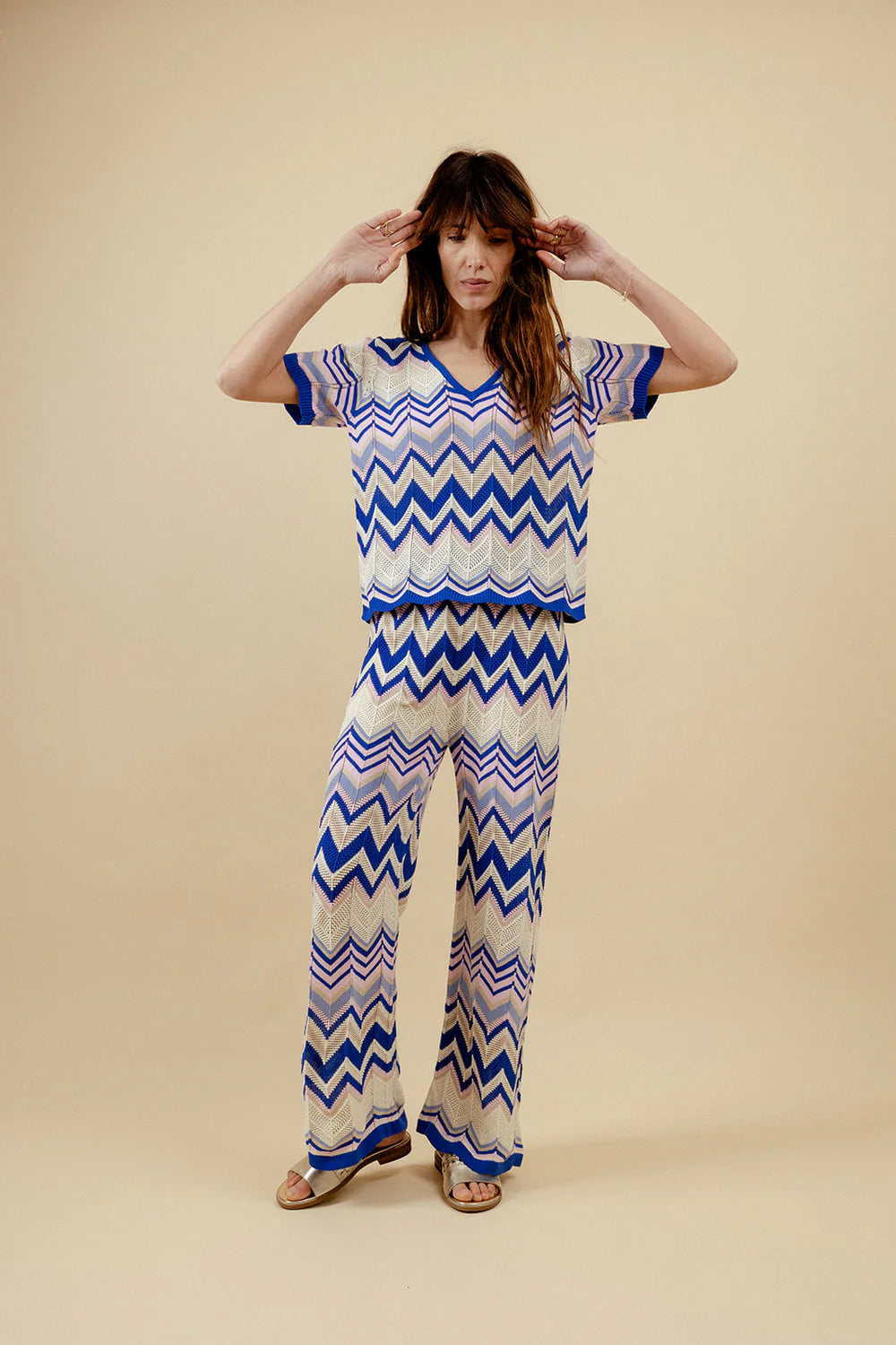 Summer Wave Set Top - Blue