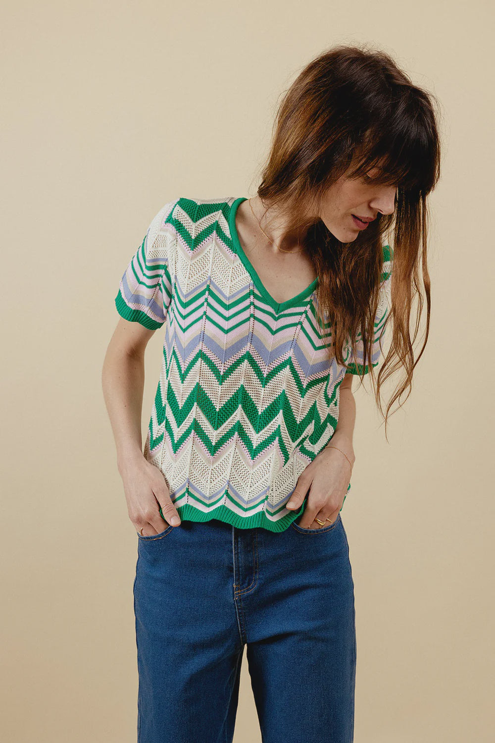 Summer Wave Set Top - Green