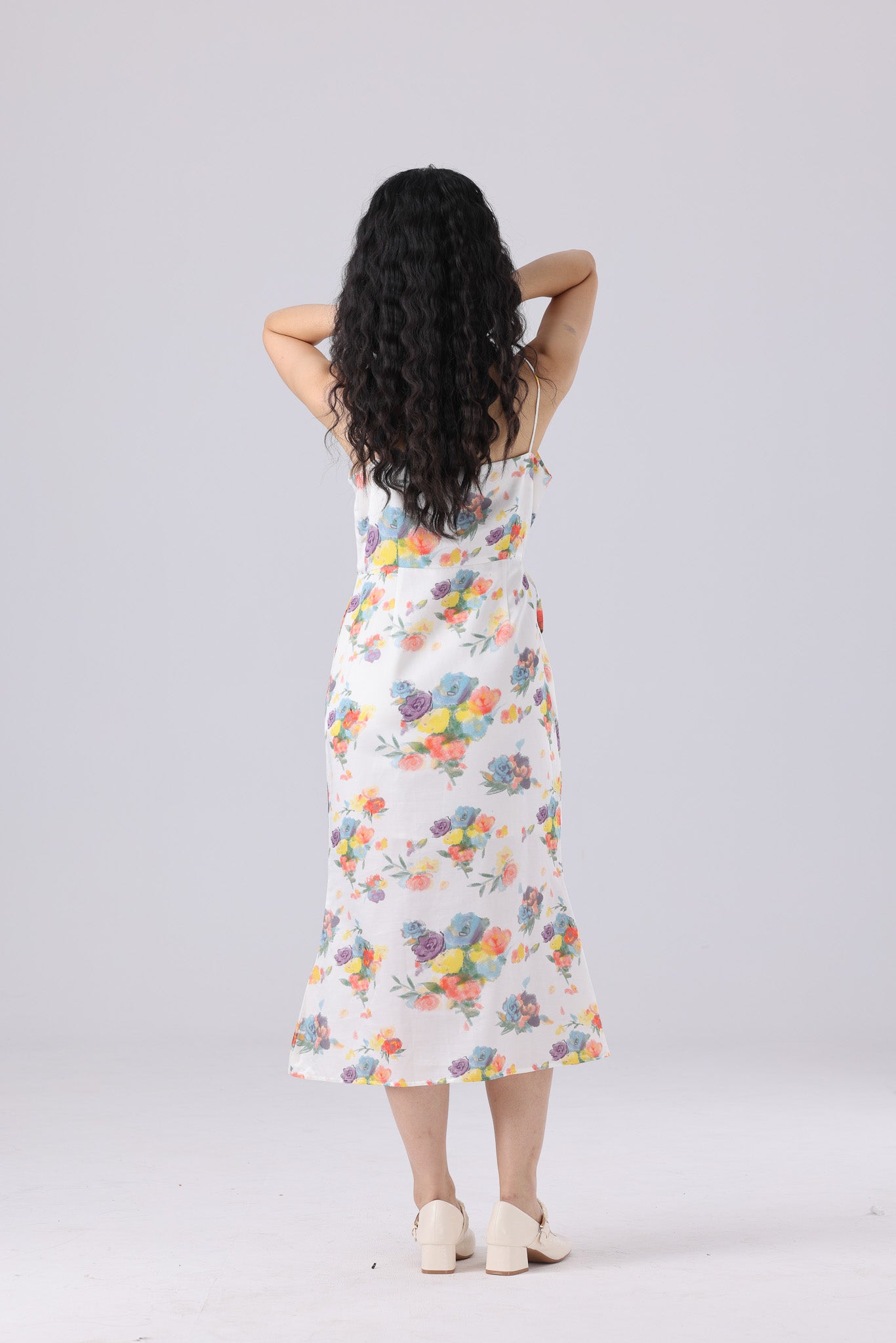 Cindy Dress Long-White