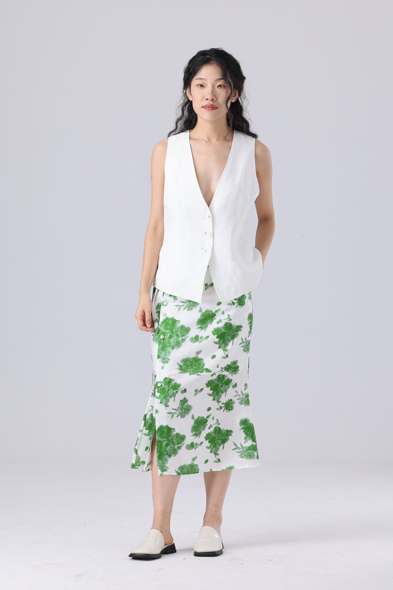 Ella Skirt-White