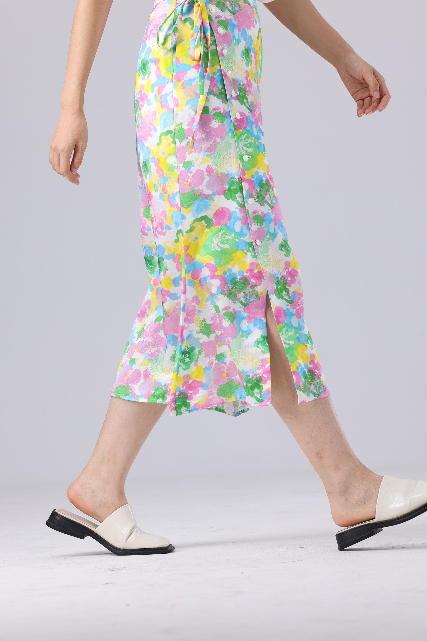 Ella Skirt - Pink Green