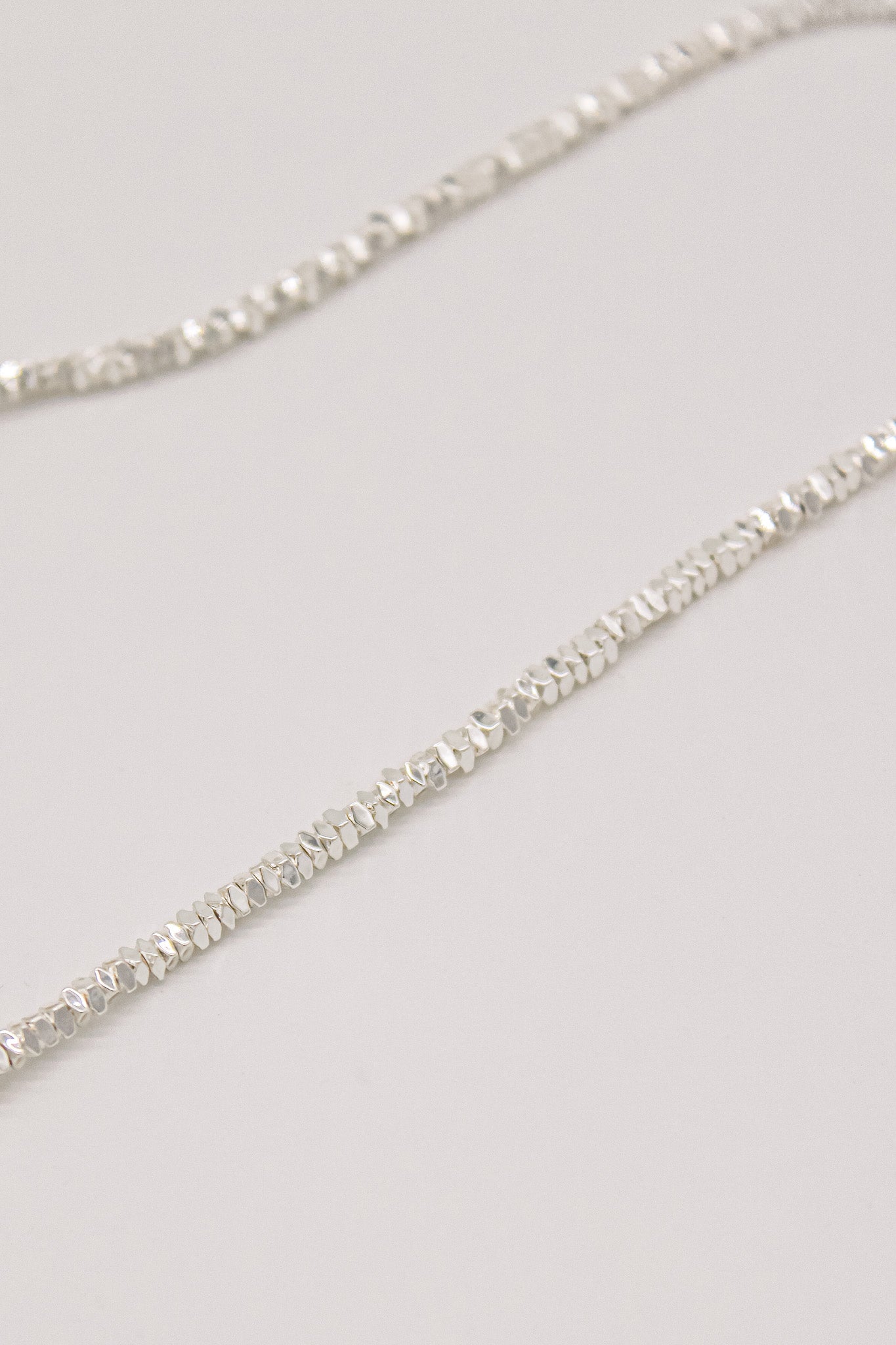 Serena Pearl at Middle Silver Necklace