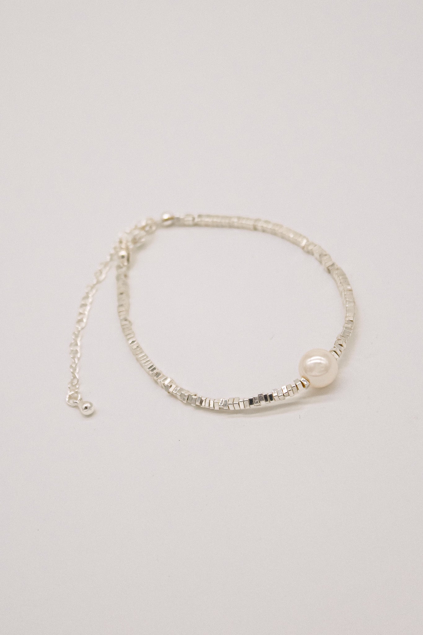 Serena Silver Pearl Bracelet