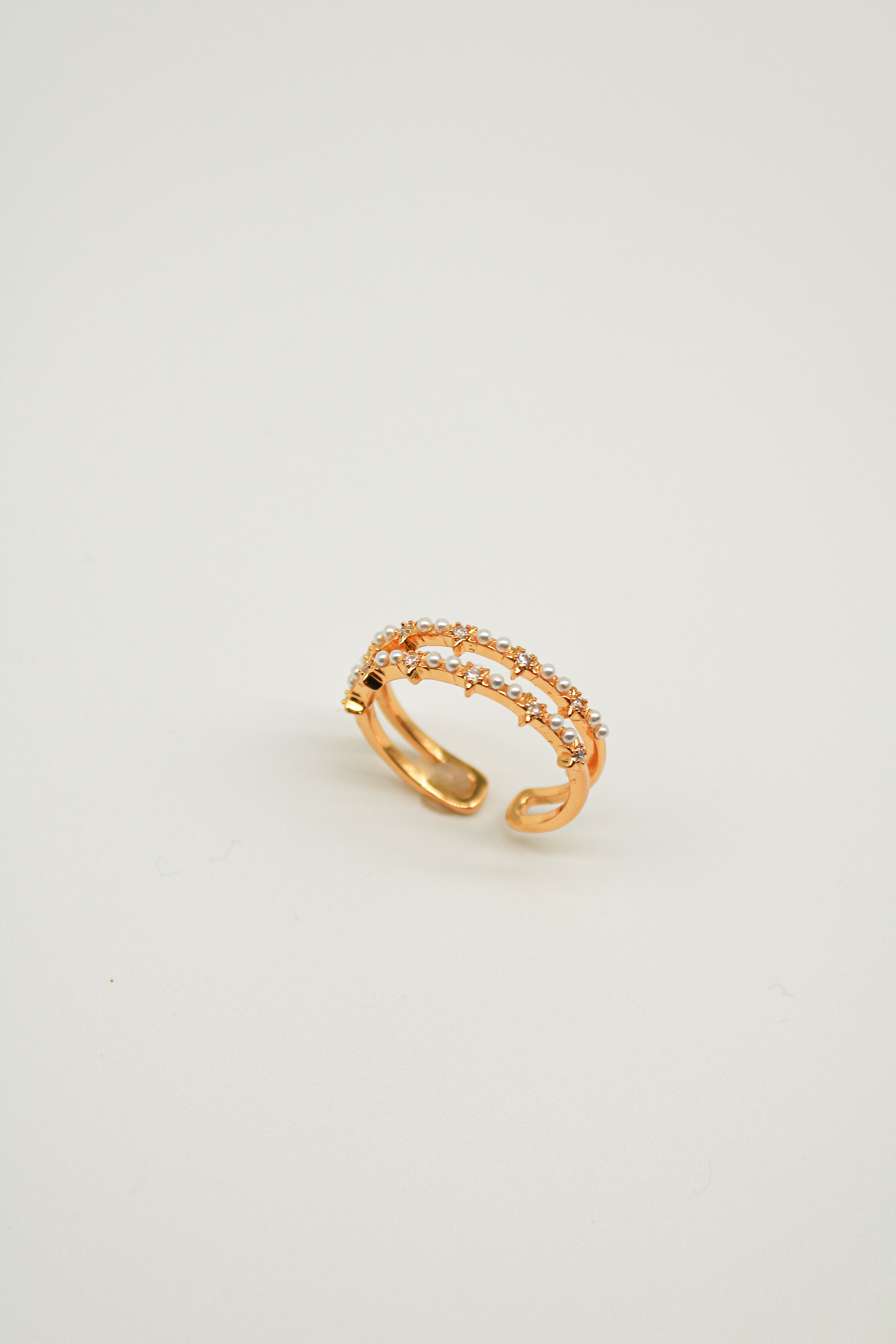 Daine Mini Pearl layer Ring - Gold