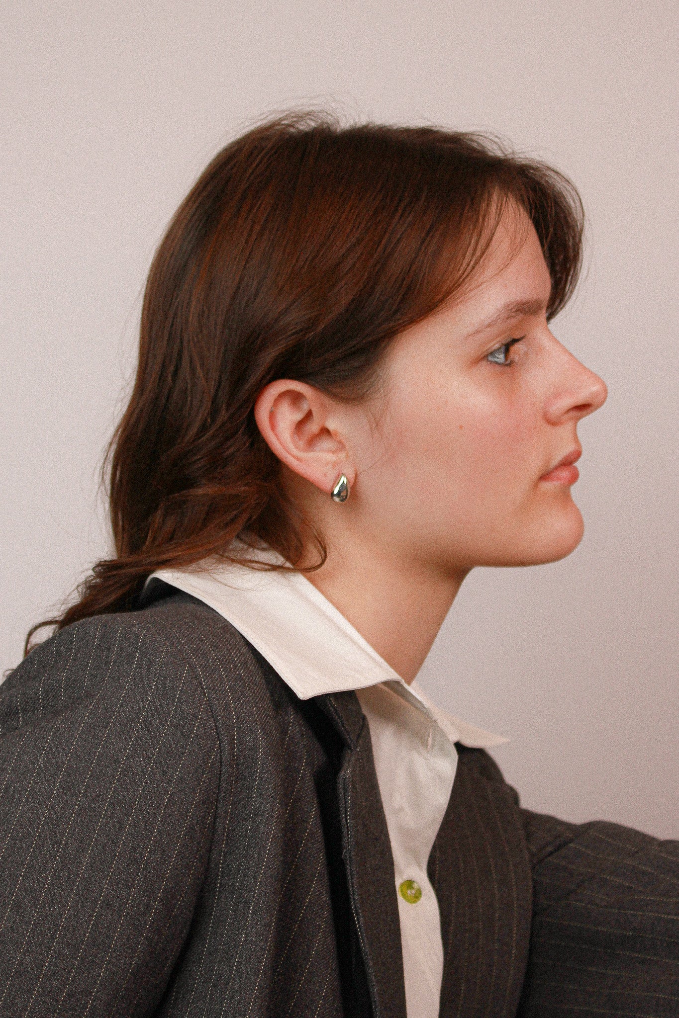 Tear Shape Small Stud Earrings