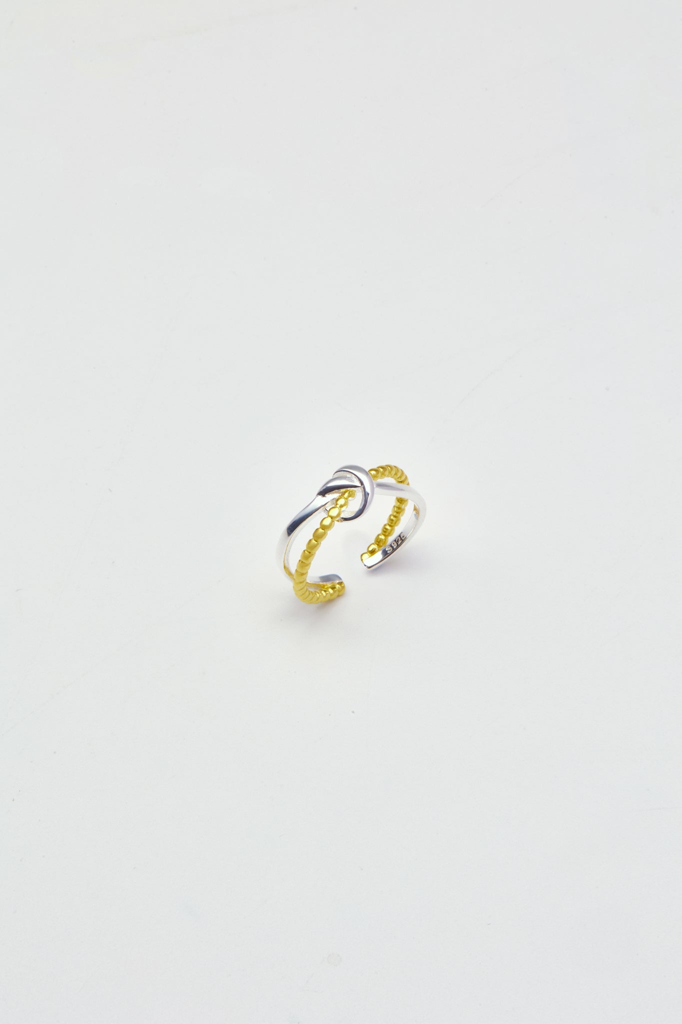 Sterling-Entertwined Ring