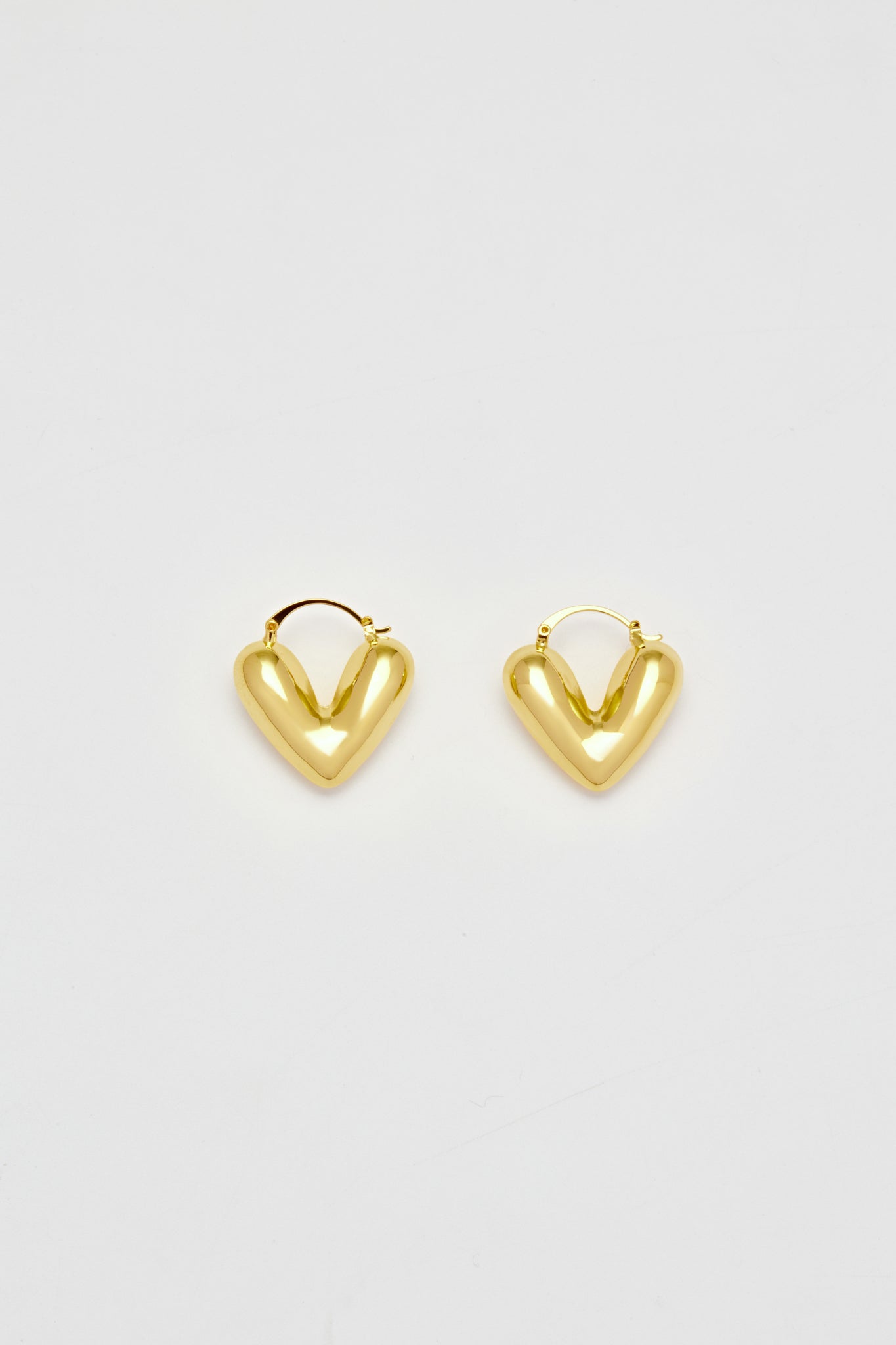 Heart Basic Hoop Earrings